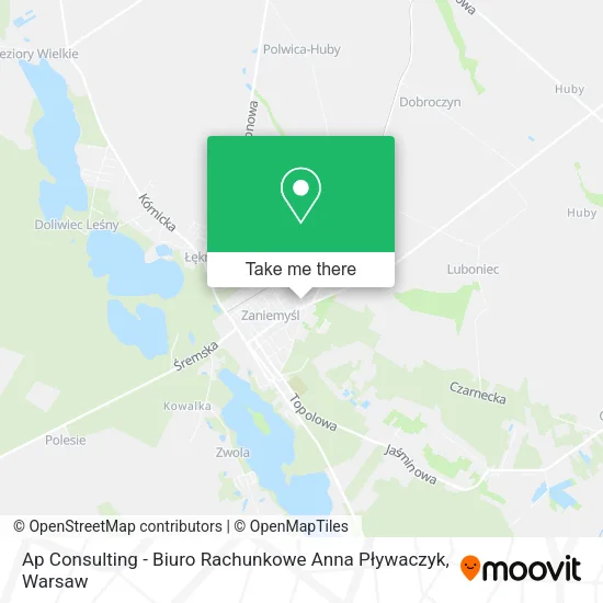 Карта Ap Consulting - Biuro Rachunkowe Anna Pływaczyk