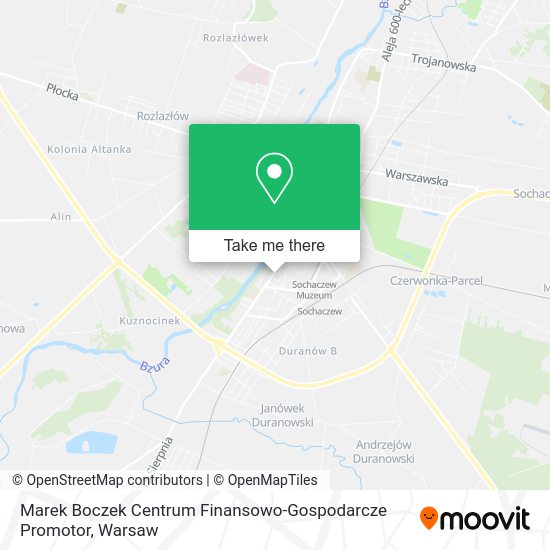 Marek Boczek Centrum Finansowo-Gospodarcze Promotor map