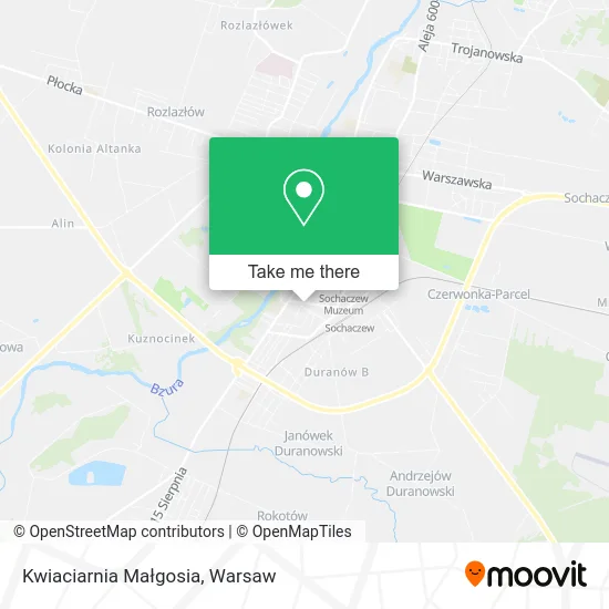 Kwiaciarnia Małgosia map