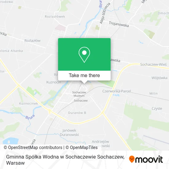 Gminna Spółka Wodna w Sochaczewie Sochaczew map