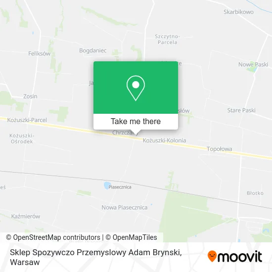 Sklep Spozywczo Przemyslowy Adam Brynski map