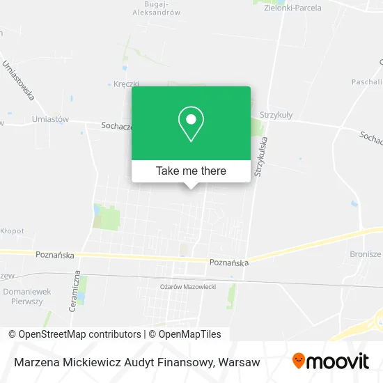 Карта Marzena Mickiewicz Audyt Finansowy