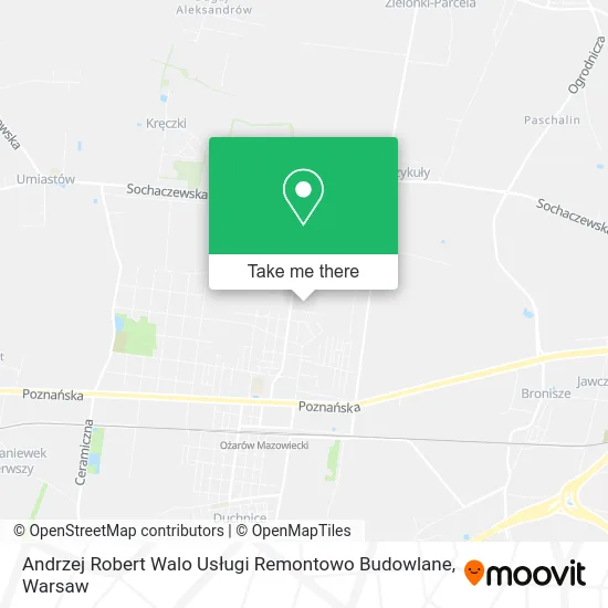 Карта Andrzej Robert Walo Usługi Remontowo Budowlane