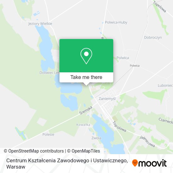 Centrum Kształcenia Zawodowego i Ustawicznego map