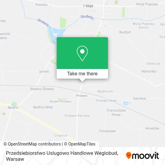 Przedsiebiorstwo Uslugowo Handlowe Weglobud map