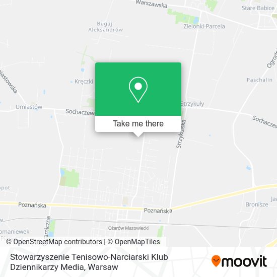 Stowarzyszenie Tenisowo-Narciarski Klub Dziennikarzy Media map