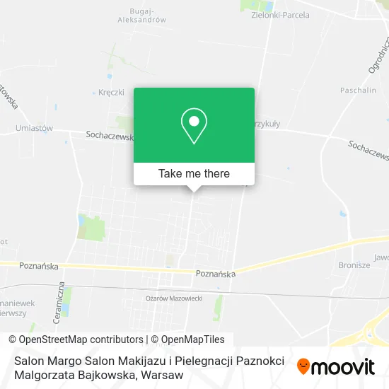 Карта Salon Margo Salon Makijazu i Pielegnacji Paznokci Malgorzata Bajkowska