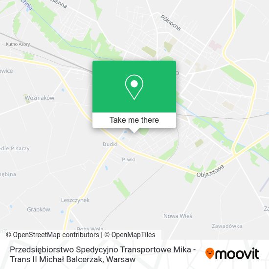 Przedsiębiorstwo Spedycyjno Transportowe Mika - Trans II Michał Balcerzak map