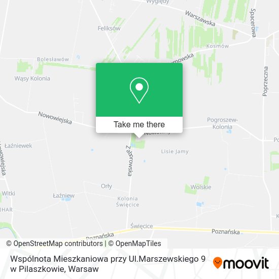 Wspólnota Mieszkaniowa przy Ul.Marszewskiego 9 w Pilaszkowie map