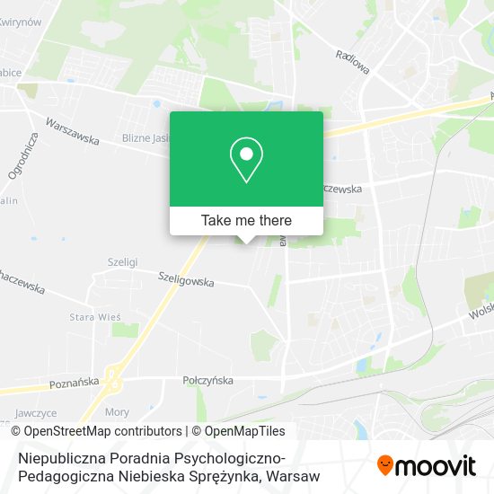 Niepubliczna Poradnia Psychologiczno-Pedagogiczna Niebieska Sprężynka map