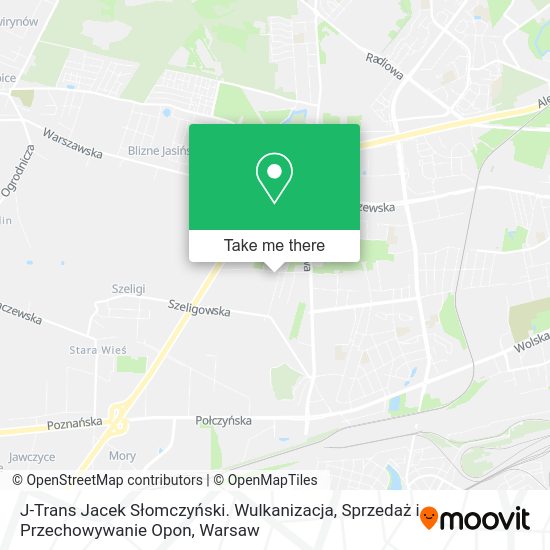 J-Trans Jacek Słomczyński. Wulkanizacja, Sprzedaż i Przechowywanie Opon map