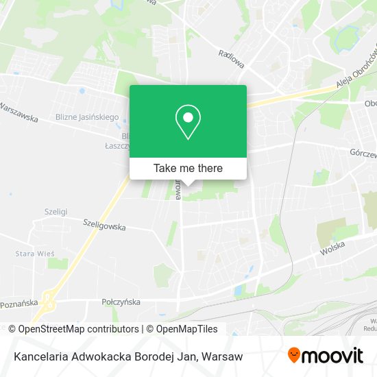 Kancelaria Adwokacka Borodej Jan map