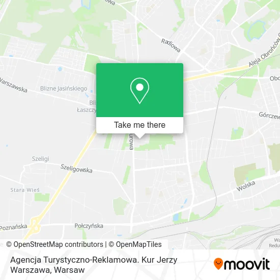 Agencja Turystyczno-Reklamowa. Kur Jerzy Warszawa map