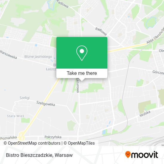 Bistro Bieszczadzkie map