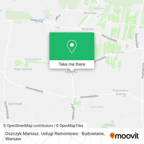 Oszczyk Mariusz. Usługi Remontowo - Budowlane map