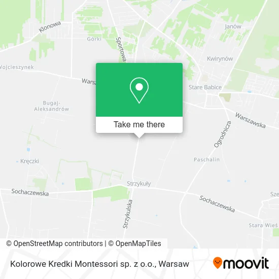 Карта Kolorowe Kredki Montessori sp. z o.o.
