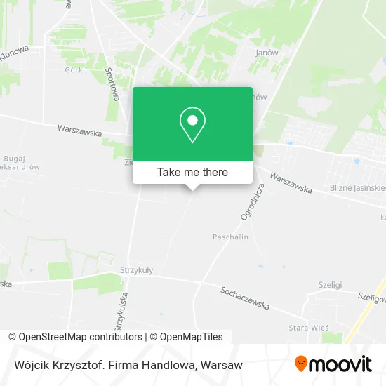 Wójcik Krzysztof. Firma Handlowa map