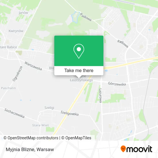 Myjnia Blizne map