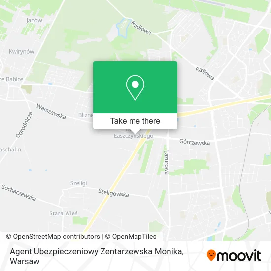 Карта Agent Ubezpieczeniowy Zentarzewska Monika