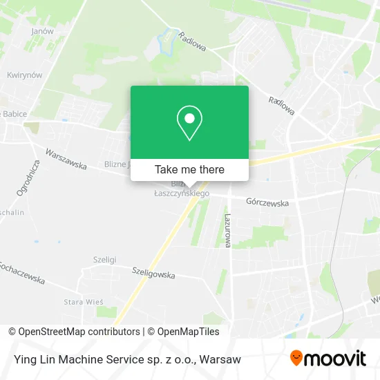 Карта Ying Lin Machine Service sp. z o.o.