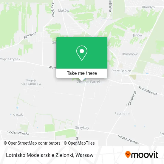 Карта Lotnisko Modelarskie Zielonki