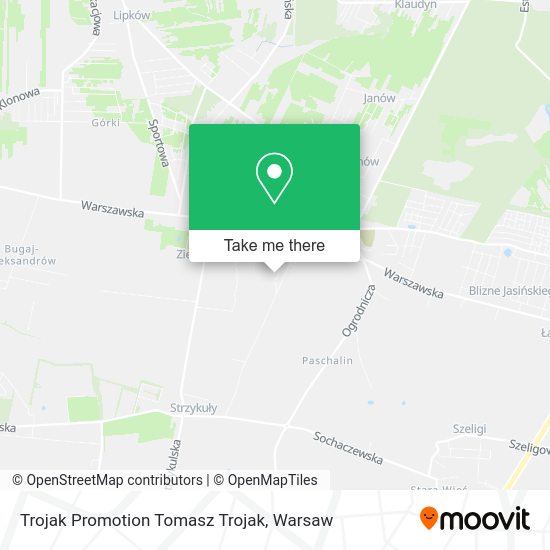 Trojak Promotion Tomasz Trojak map