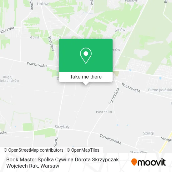 Book Master Spółka Cywilna Dorota Skrzypczak Wojciech Rak map