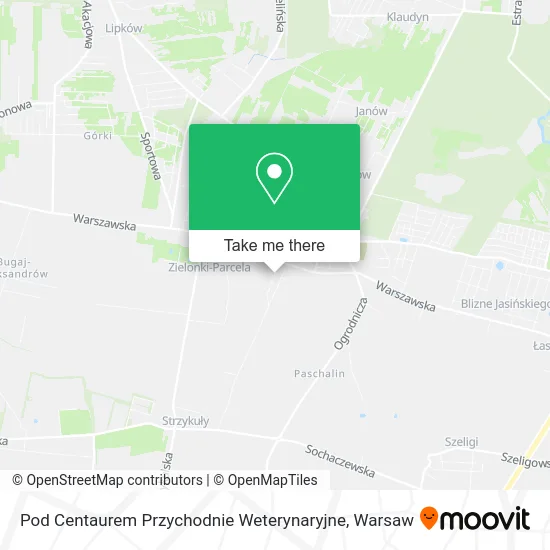 Pod Centaurem Przychodnie Weterynaryjne map