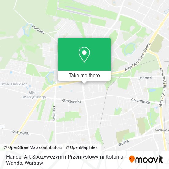 Handel Art Spozywczymi i Przemyslowymi Kotunia Wanda map