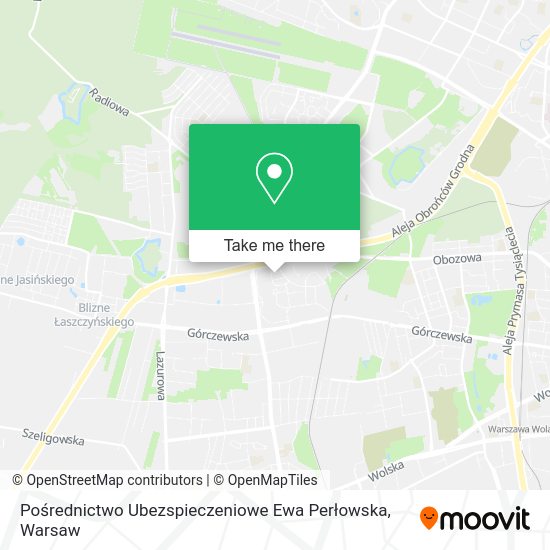 Pośrednictwo Ubezspieczeniowe Ewa Perłowska map