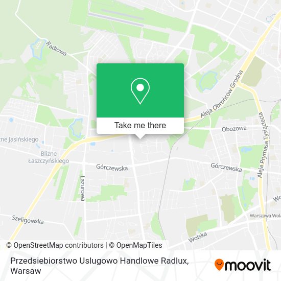 Przedsiebiorstwo Uslugowo Handlowe Radlux map