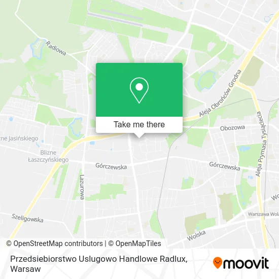 Карта Przedsiebiorstwo Uslugowo Handlowe Radlux
