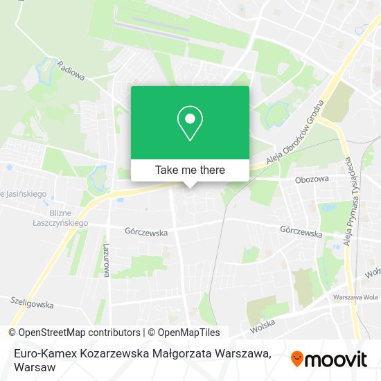 Euro-Kamex Kozarzewska Małgorzata Warszawa map