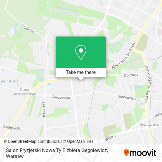 Salon Fryzjerski Nowa Ty Elżbieta Gęgniewicz map