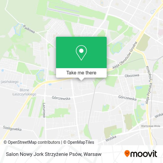 Salon Nowy Jork Strzyżenie Psów map