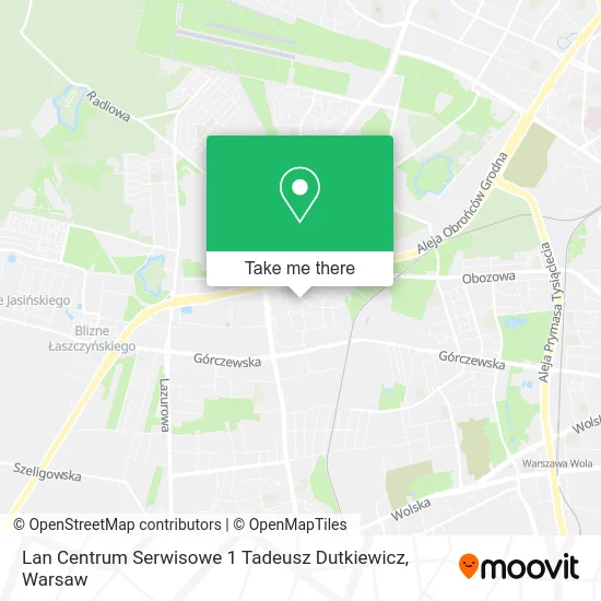 Карта Lan Centrum Serwisowe 1 Tadeusz Dutkiewicz