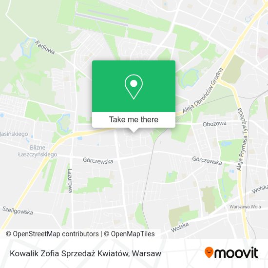 Kowalik Zofia Sprzedaż Kwiatów map