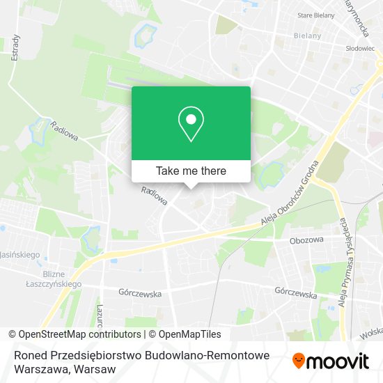 Roned Przedsiębiorstwo Budowlano-Remontowe Warszawa map