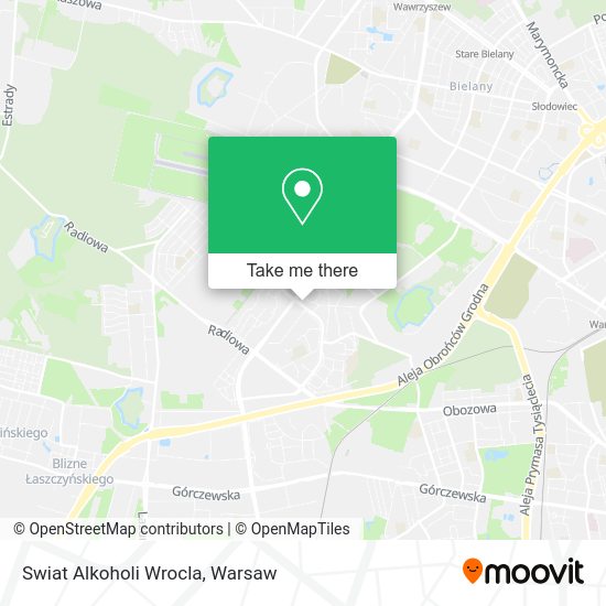 Swiat Alkoholi Wrocla map