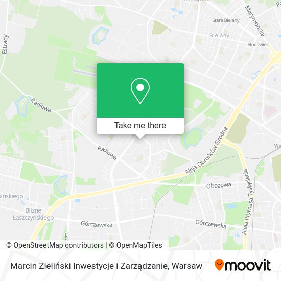 Marcin Zieliński Inwestycje i Zarządzanie map