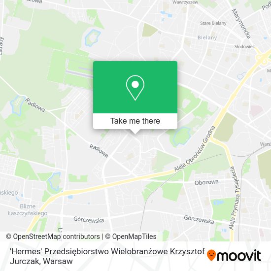 'Hermes' Przedsiębiorstwo Wielobranżowe Krzysztof Jurczak map