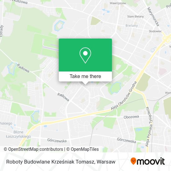 Roboty Budowlane Krześniak Tomasz map