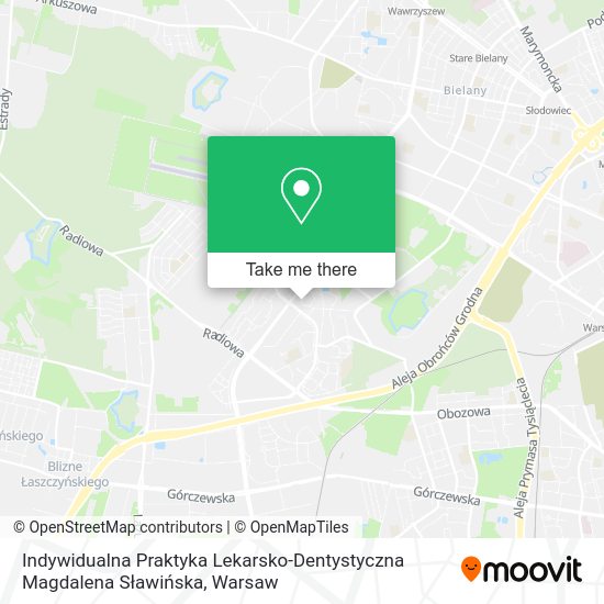 Indywidualna Praktyka Lekarsko-Dentystyczna Magdalena Sławińska map