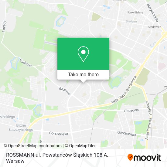 ROSSMANN-ul. Powstańców Śląskich 108 A map