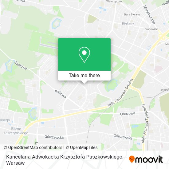 Карта Kancelaria Adwokacka Krzysztofa Paszkowskiego