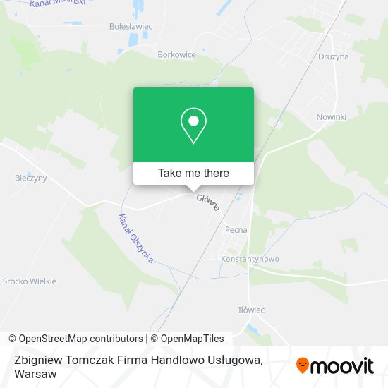 Zbigniew Tomczak Firma Handlowo Usługowa map