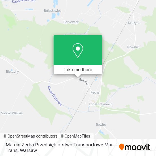 Marcin Zerba Przedsiębiorstwo Transportowe Mar Trans map