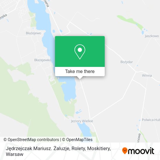 Jędrzejczak Mariusz. Żaluzje, Rolety, Moskitiery map