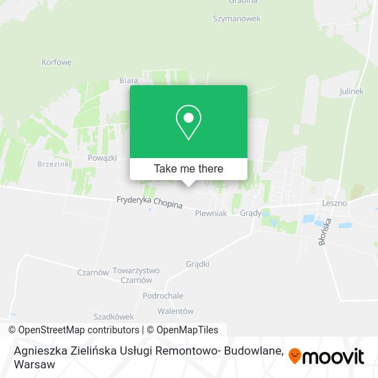 Agnieszka Zielińska Usługi Remontowo- Budowlane map