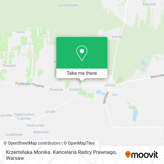 Krzemińska Monika. Kancelaria Radcy Prawnego map